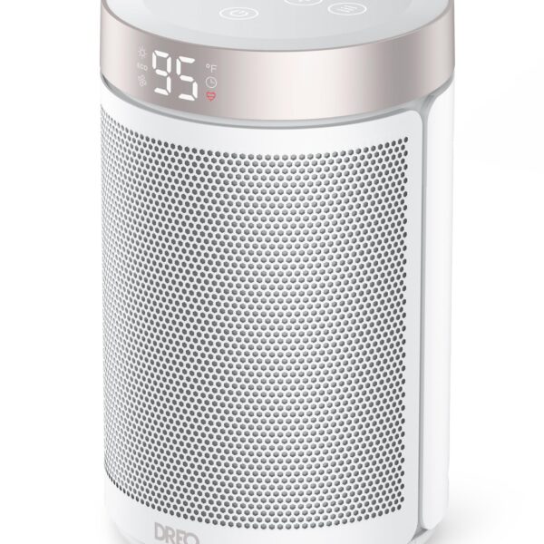 Dreo Space Heater, Portable Electric Heaters for Indoor Use with Thermostat and Remote, 2024 Upgraded, Digital Display, 12H Timer, 5 Mode, 1500W PTC Ceramic Fast Safety Heat for Office Bedroom Home